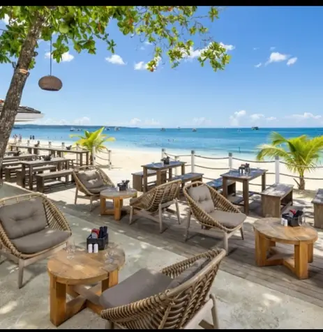 Beach restaurant in Negril
