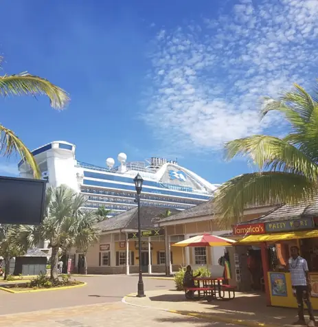 Cruise ship at port