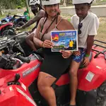 Guests on an ATV adventure with Ritzy Tours JA