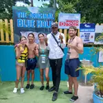 Ritzy Tours JA guests at The Original Blue Hole, Ocho Rios