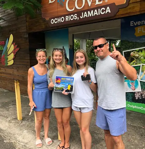 Ritzy Tours JA guests in Ocho Rios