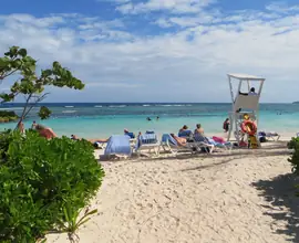 Beach day near Falmouth, Jamaica