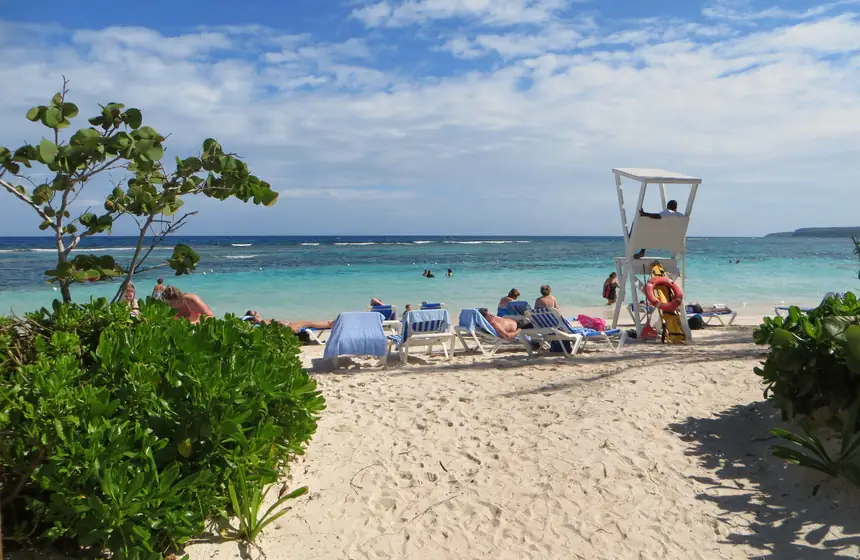 Beach day near Falmouth, Jamaica