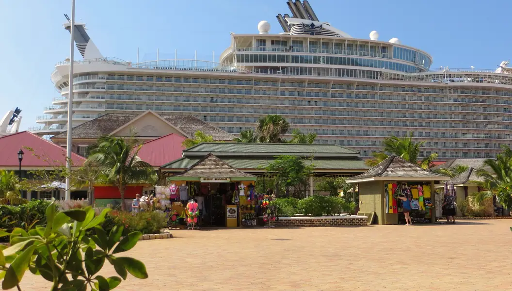 Port of Falmouth with a cruise ship, Jamaica
