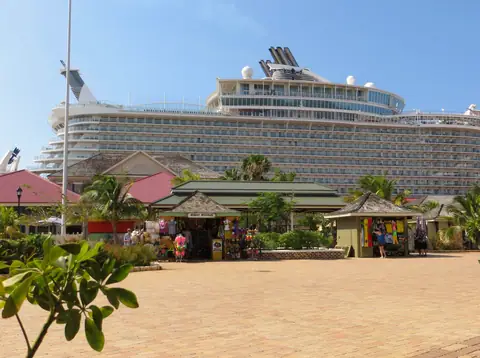 Port of Falmouth with a cruise ship, Jamaica