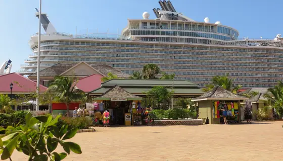 Port of Falmouth with a cruise ship, Jamaica