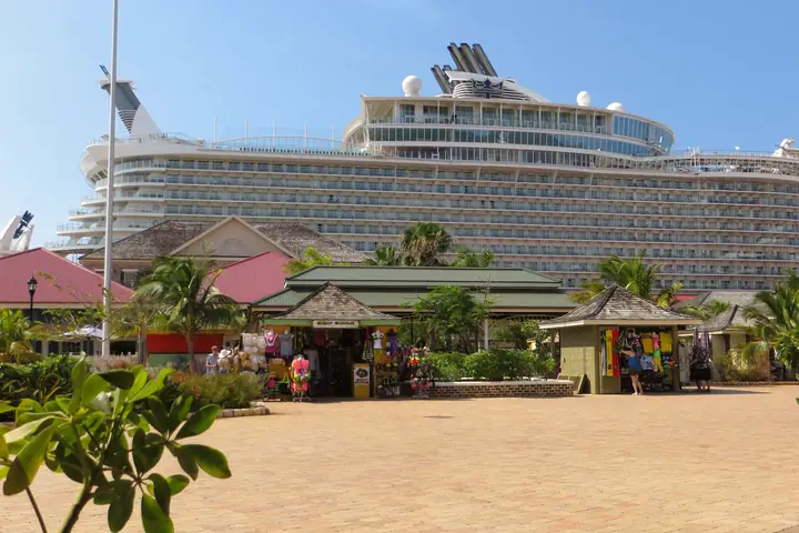 Port of Falmouth with a cruise ship, Jamaica