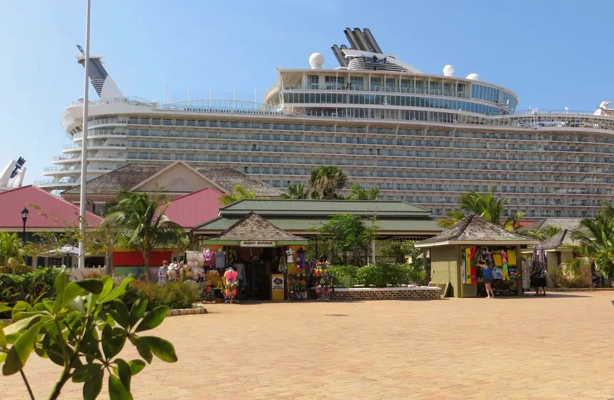 Port of Falmouth with a cruise ship, Jamaica