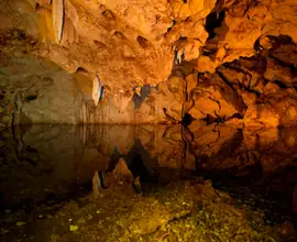 Inside the Green Grotto Caves, Jamaica
