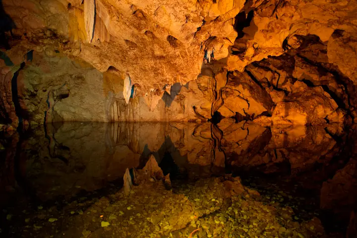 Inside the Green Grotto Caves, Jamaica