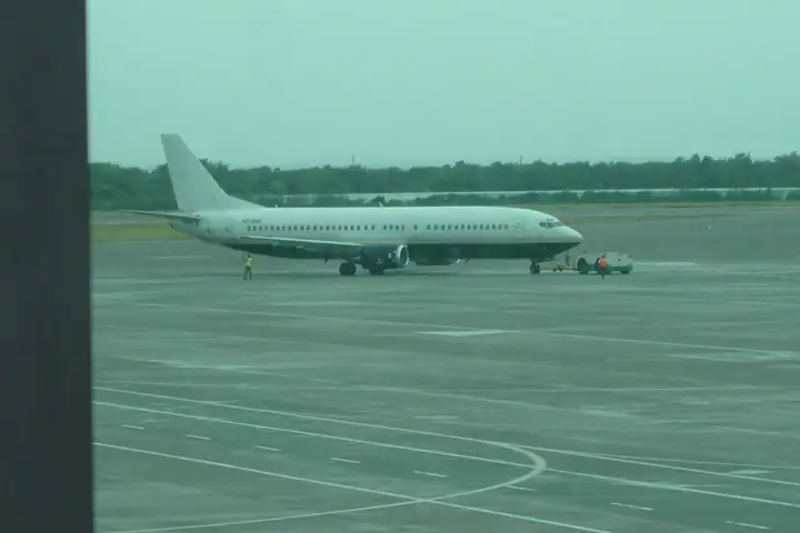 Aircraft on the apron at Norman Manley International Airport (KIN), Kingston