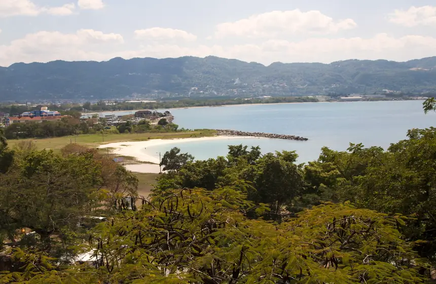 Montego Bay, Jamaica, looking east across the bay