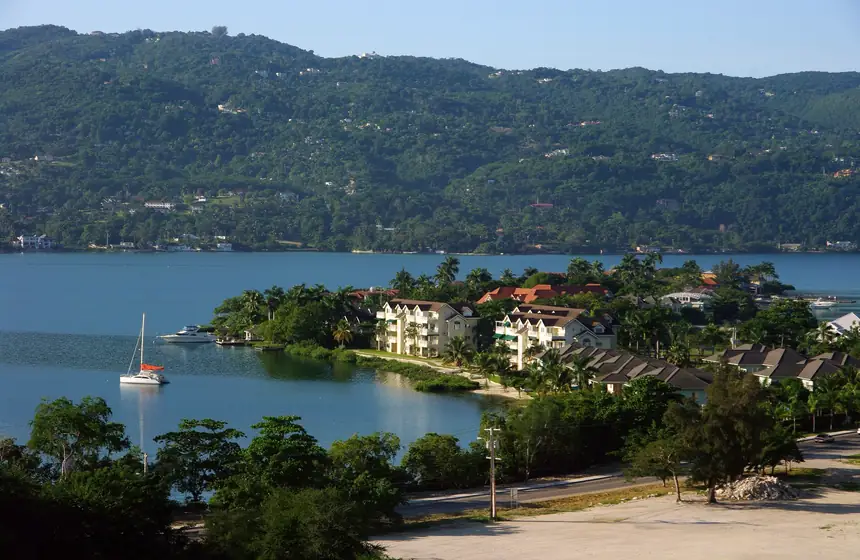 Montego Bay seen from the harbour