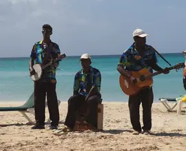 Musicians on the beach in Negril