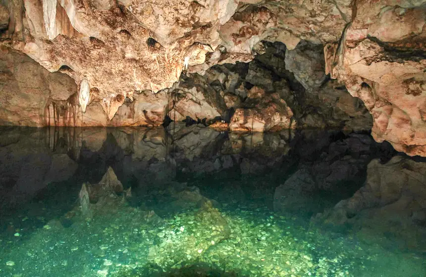 Inside the Green Grotto Caves, Discovery Bay