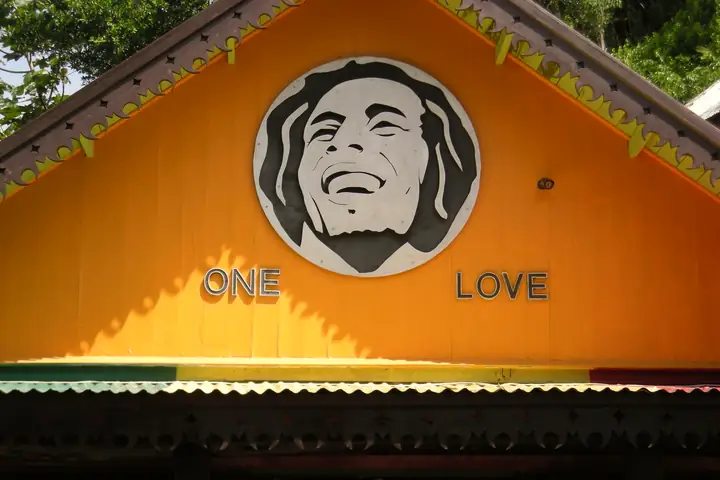 Entrance to the Bob Marley birthplace attraction, Nine Mile