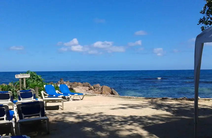 Beach at Runaway Bay, Jamaica